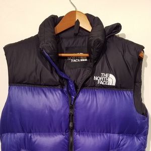 North Face hood-in-collar puffer vest